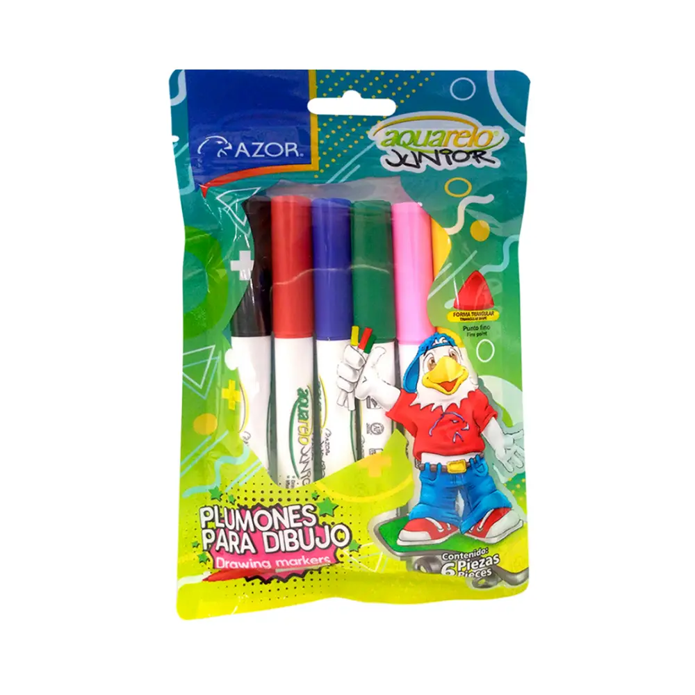 PLUMON AQUARELO AZOR PTE. C/6 PZAS.