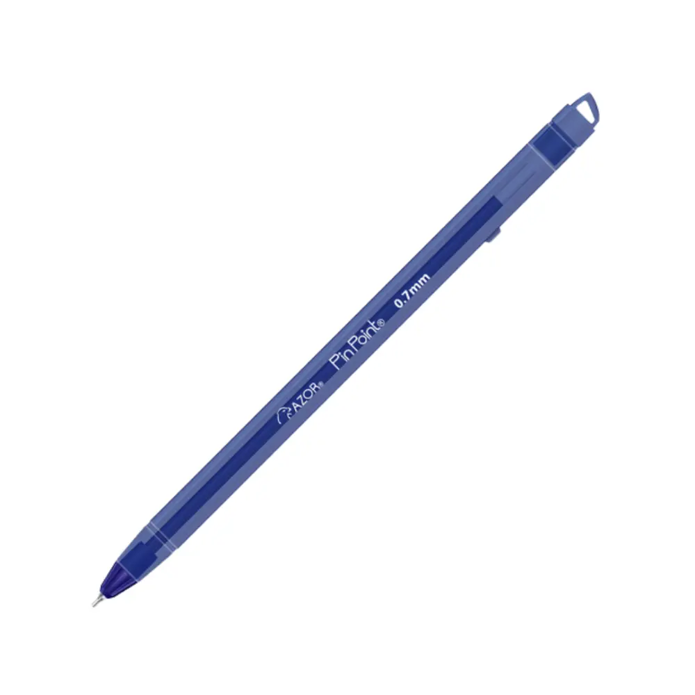 BOLIGRAFO AZOR PIN POINT P/FINO TRASLUCIDO AZUL