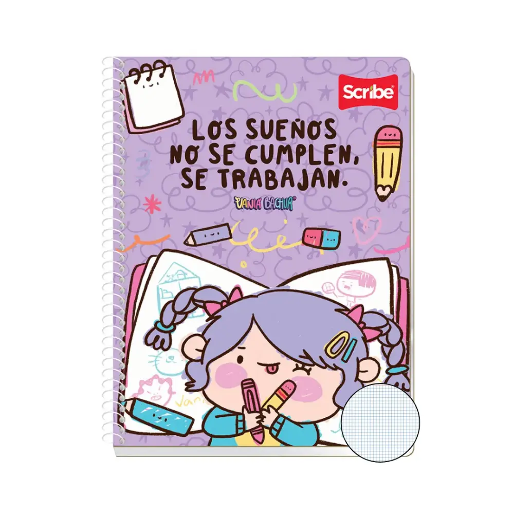 CUADERNO PROFESIONAL VANIA BACHUR 90 H.  C 5 MM.