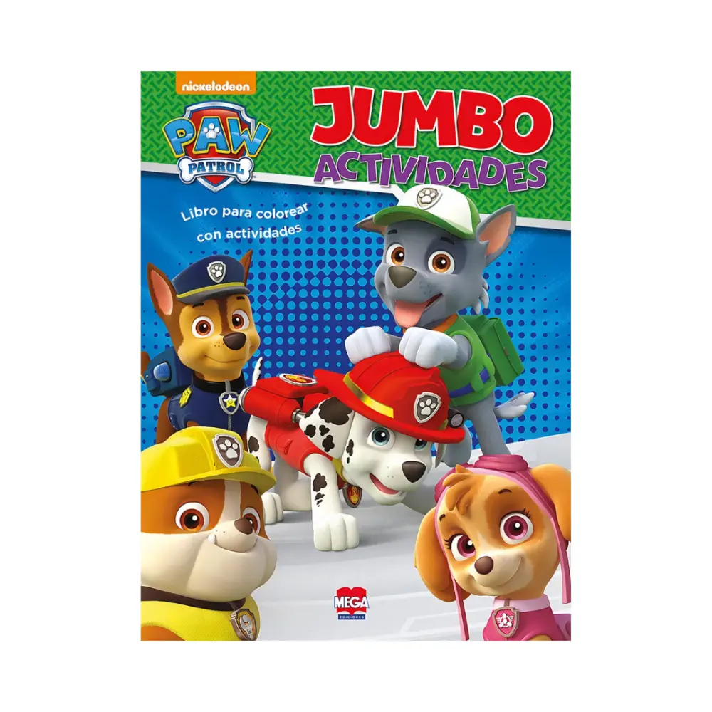 LIBRO P/COLOREAR JUMBO ACTIVIDADES PAW PATROL
