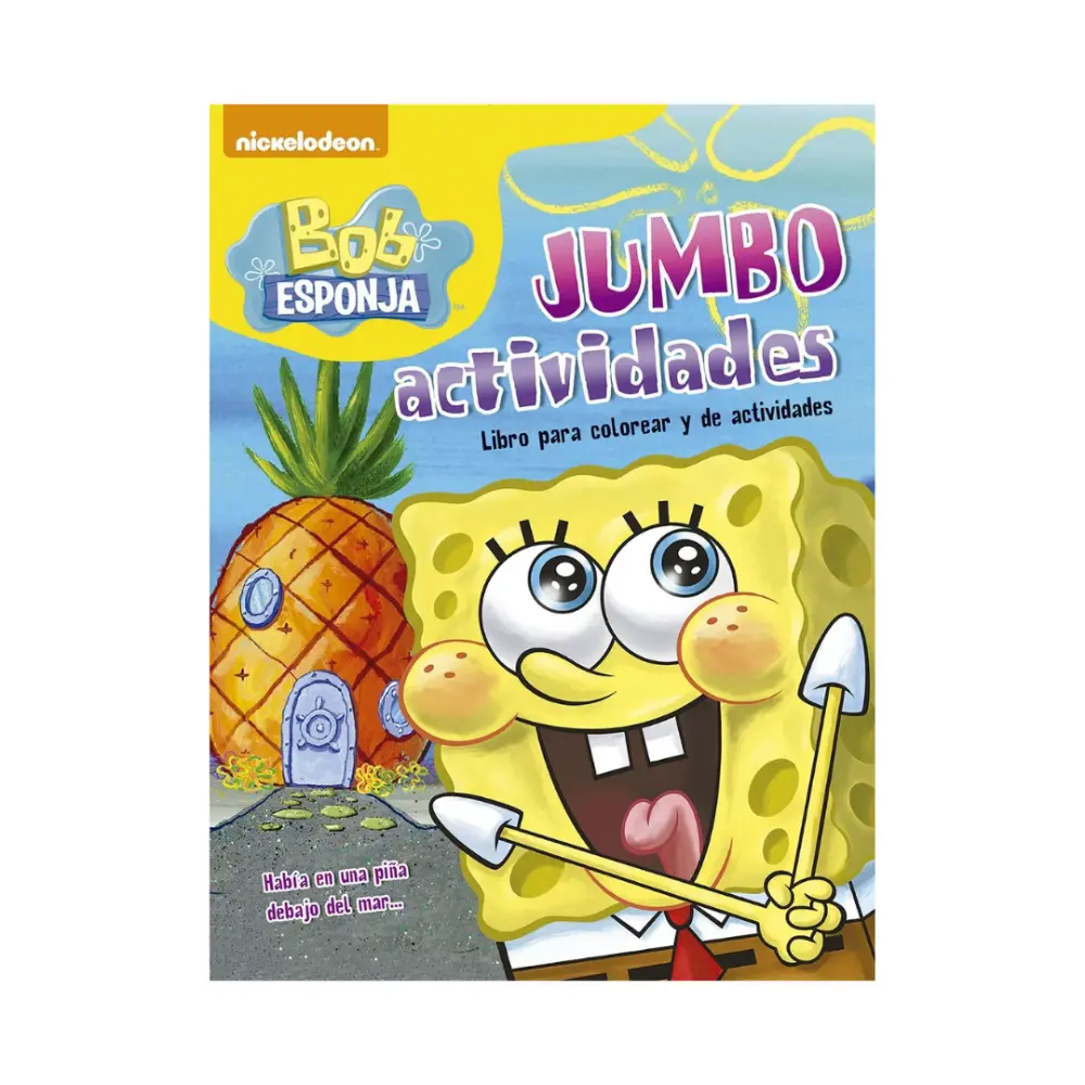 LIBRO P/COLOREAR JUMBO BOB ESPONJA